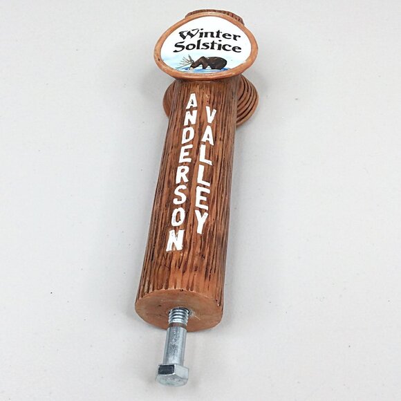 Anderson Valley Brewing Company Beer Tap Handle Winter Solstice Boont Amber Ale - Picture 2 of 7